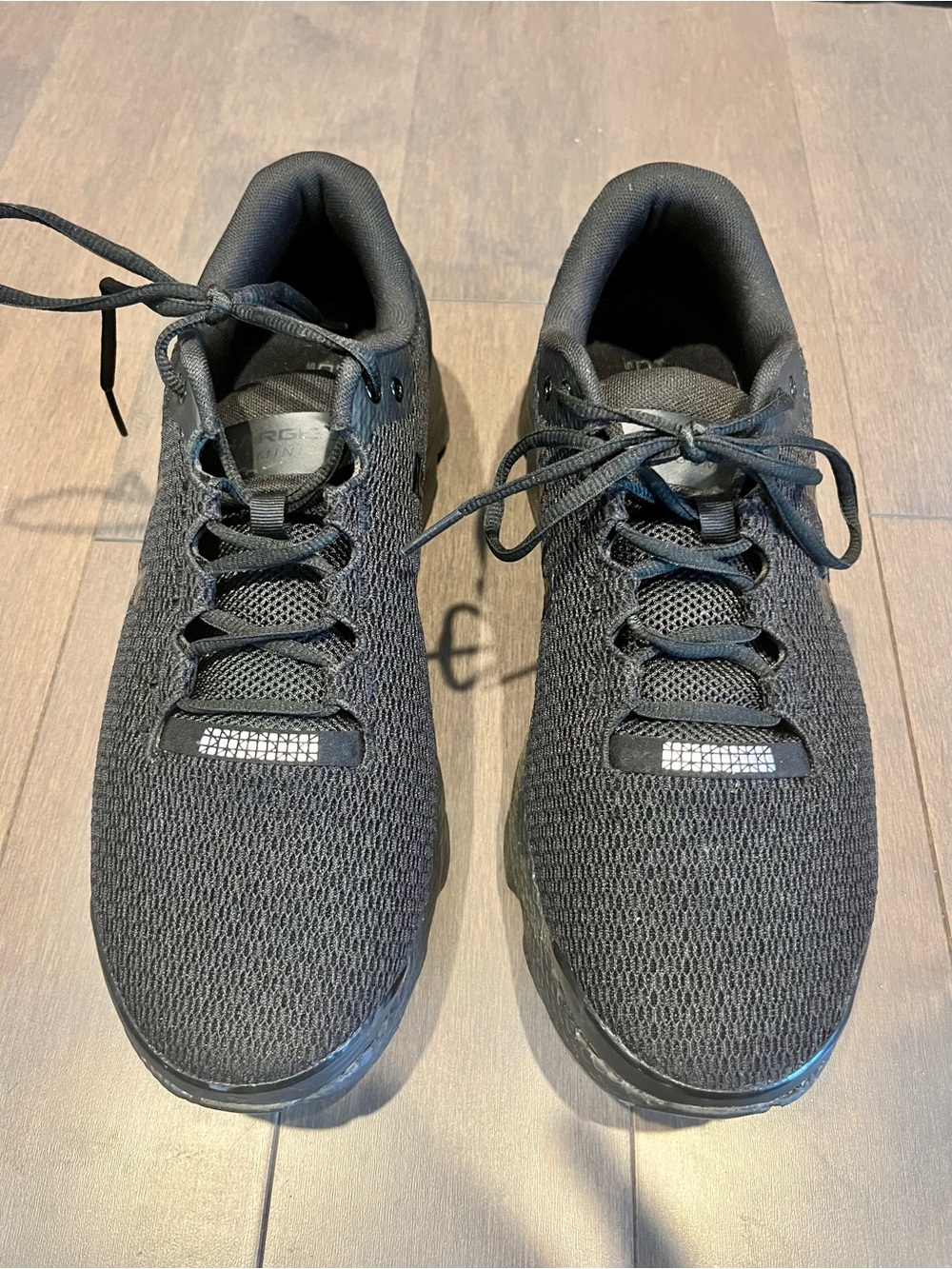 Under Armour Men's Black Mesh Athletic Sneakers